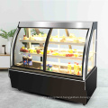 luxury usa square refrigerated hot selling cake showcase with led lighting